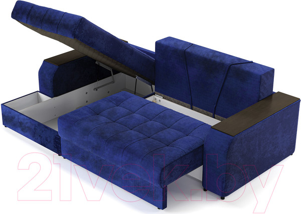 Изображение товара Диван угловой Stolline Лас-Вегас 08 левый (синий)
