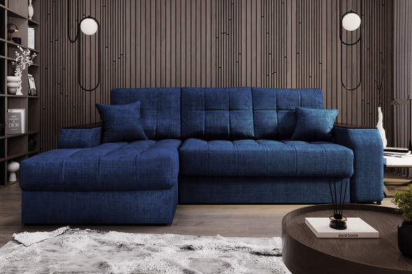 Изображение товара Диван угловой Stolline Лас-Вегас 08 левый (синий)
