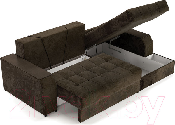 Изображение товара Диван угловой Stolline Лас-Вегас 09 правый (коричневый)