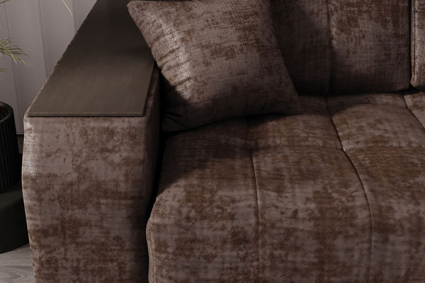 Изображение товара Диван угловой Stolline Лас-Вегас 09 правый (коричневый)