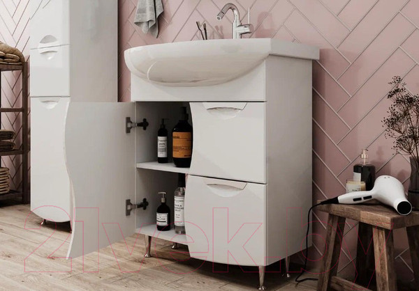 Изображение товара Тумба под умывальник Volna Adel 70.1D.2Y Балтика