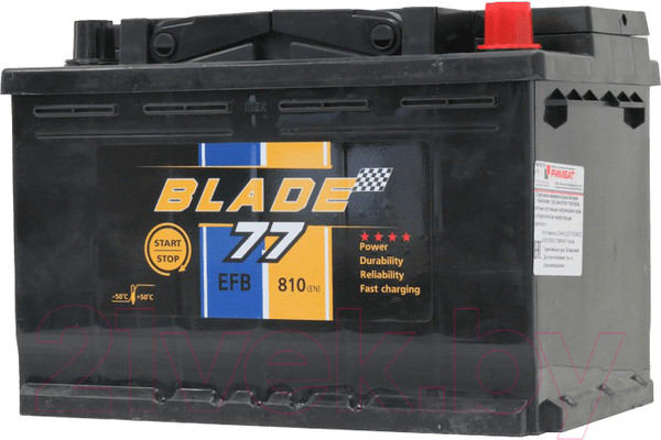 Изображение товара Автомобильный аккумулятор BLADE EFB R / 6-QTPE-77 (77 А/ч)