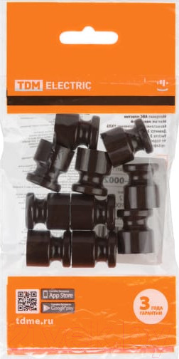 Изображение товара Декоративный изолятор TDM SQ2804-0002 (10шт, коричневый)