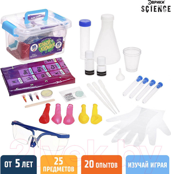 Изображение товара Набор для опытов Эврики Юный химик / 9209910