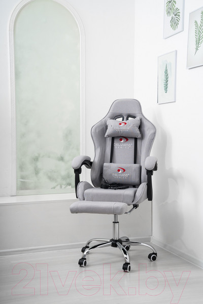 Изображение товара Кресло геймерское Calviano Avanti Ultimato с подножкой (Grey Fabric)