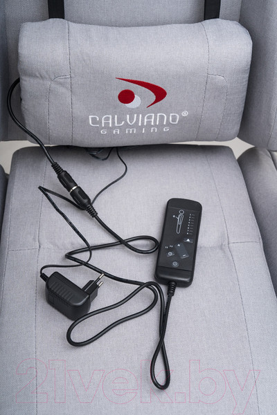 Изображение товара Кресло геймерское Calviano Avanti Ultimato с подножкой (Grey Fabric)