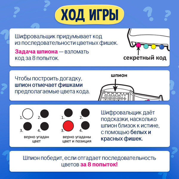 Изображение товара Настольная игра Лас Играс Kids. Кодовый цвет 007-150 / 9231328