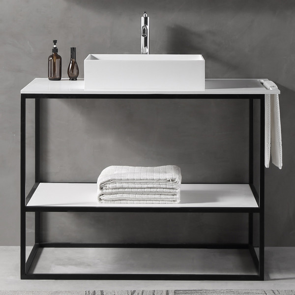 Изображение товара Консоль для ванной Abber Stein AS2631 (белый матовый)