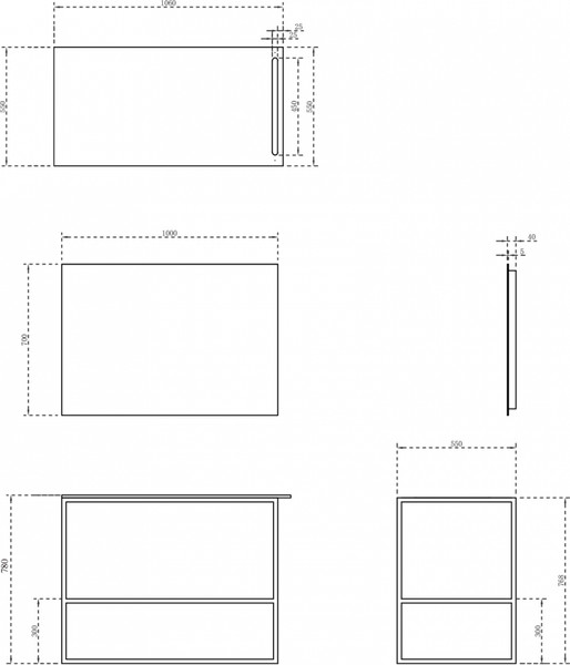 Изображение товара Консоль для ванной Abber Stein AS2631 (белый матовый)
