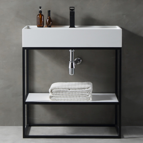 Изображение товара Консоль для ванной Abber Stein AS2630 (белый матовый)