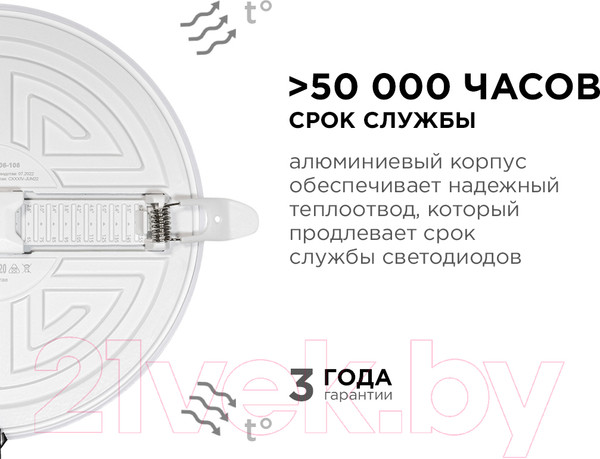 Изображение товара Панель светодиодная Apeyron Electrics 06-108