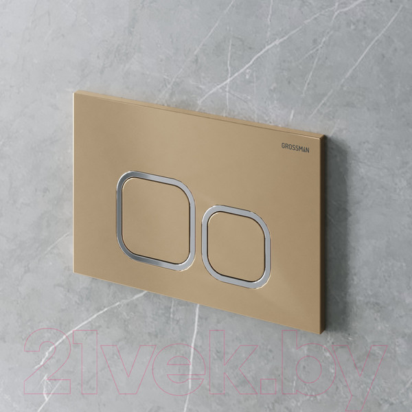 Изображение товара Кнопка для инсталляции Grossman Cosmo 700.K31.02.310.310 (золотой матовый)