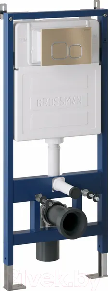 Изображение товара Инсталляция для унитаза Grossman 900.K31.01.000 + 700.K31.02.310.310 (золотой матовый)
