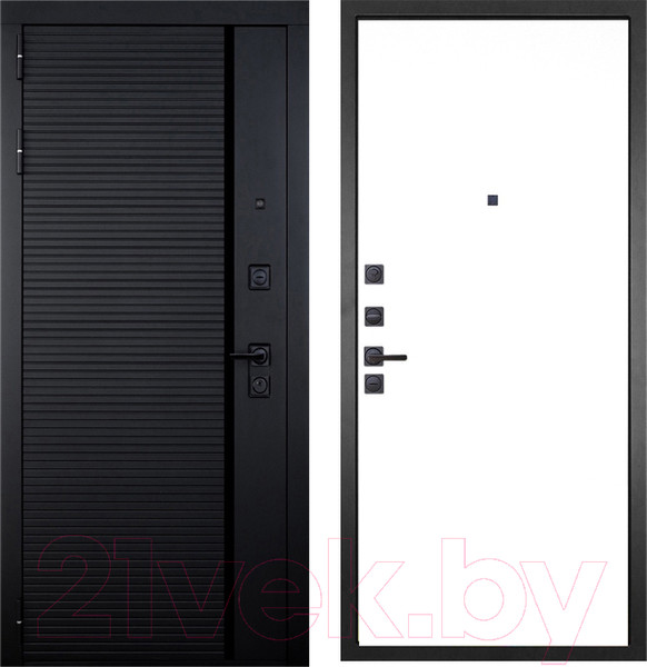 Изображение товара Входная дверь ГРАНИТ Пиано 49 Под покраску (96x207, левая)