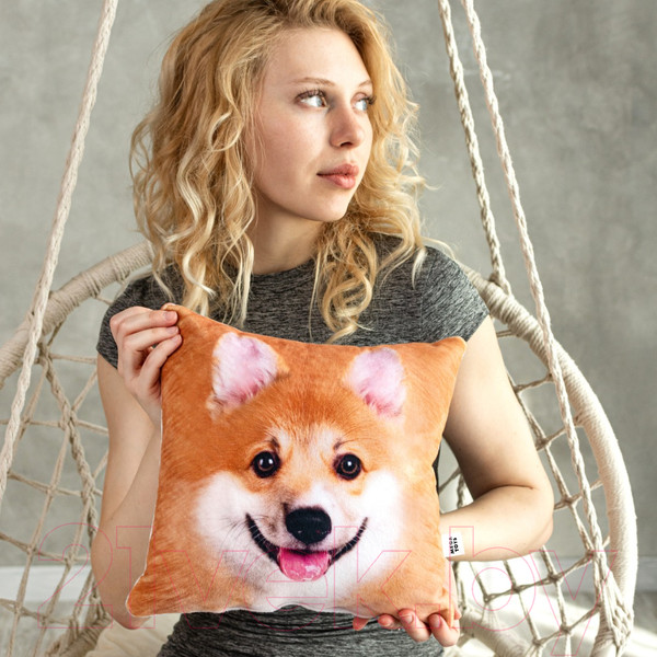 Изображение товара Подушка декоративная Mega Toys Корги / МТ01046