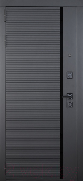 Изображение товара Входная дверь ГРАНИТ Пиано 77 графит нубук (96x207, левая)