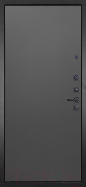 Изображение товара Входная дверь ГРАНИТ Пиано 77  графит нубук (86x205, правая)