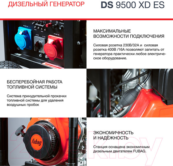 Изображение товара Дизельный генератор Fubag DS 9500 XD ES (646240)