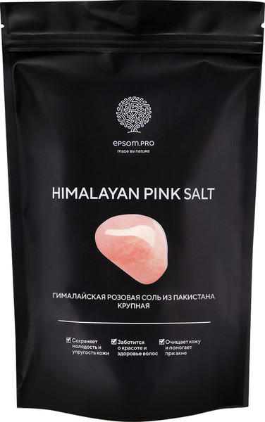 Изображение товара Соль для ванны Salt of the Earth Розовая гималайская крупная (1кг)