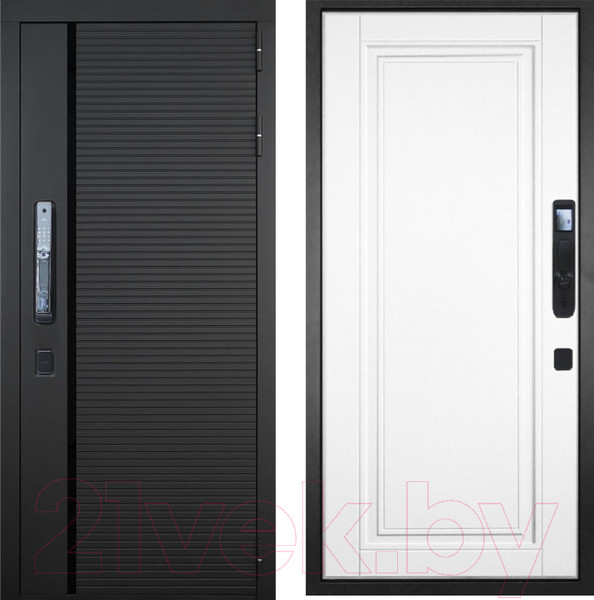 Изображение товара Входная дверь ГРАНИТ Пиано Смарт 56 (86x205, правая)