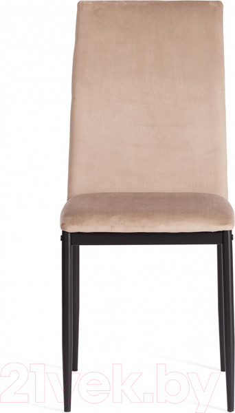 Изображение товара Стул Tetchair Capri металл/вельвет (бежевый/ножки черные)