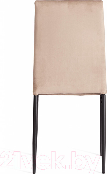Изображение товара Стул Tetchair Capri металл/вельвет (бежевый/ножки черные)