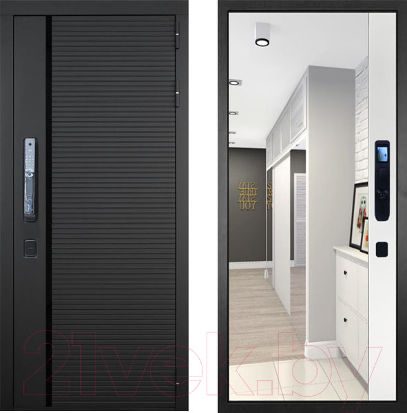 Изображение товара Входная дверь ГРАНИТ Пиано Смарт 75 (96x207, правая)