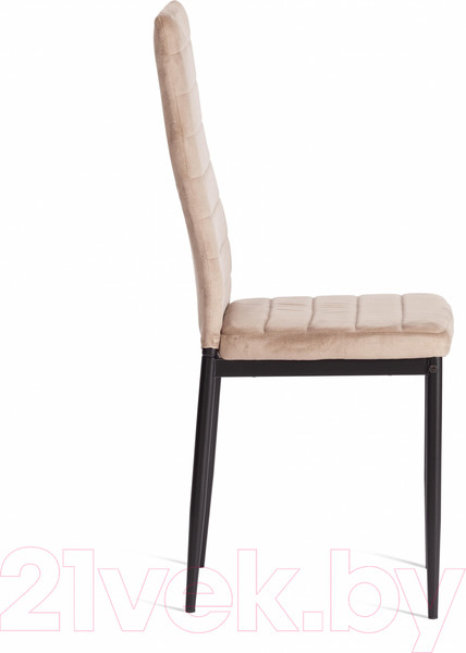 Изображение товара Стул Tetchair Easy Chair металл/вельвет 49x41x98 (бежевый/черный)