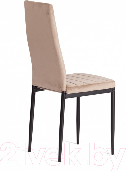 Изображение товара Стул Tetchair Easy Chair металл/вельвет 49x41x98 (бежевый/черный)