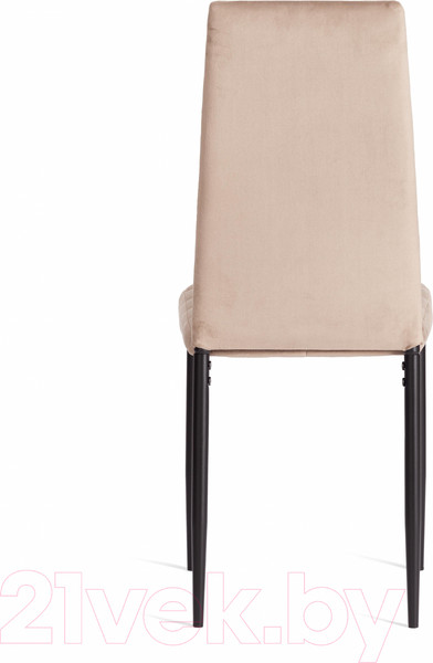 Изображение товара Стул Tetchair Easy Chair металл/вельвет 49x41x98 (бежевый/черный)