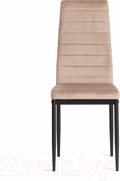 Изображение товара Стул Tetchair Easy Chair металл/вельвет 49x41x98 (бежевый/черный)