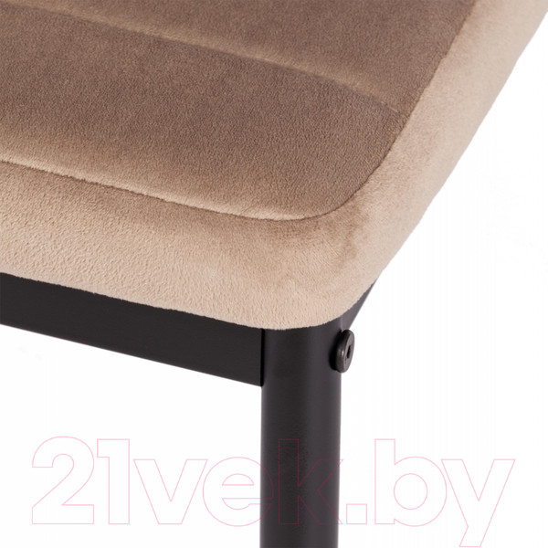 Изображение товара Стул Tetchair Easy Chair металл/вельвет 49x41x98 (бежевый/черный)