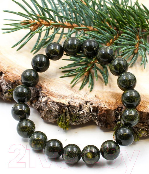 Изображение товара Браслет Wolves Элитный Змеевик 40762 (р.22)