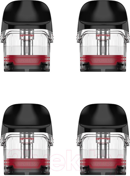 Изображение товара Набор картриджей для электронного парогенератора Vaporesso Luxe Q Luxe QS Mesh 0.8 Ом (3мл, 4шт)