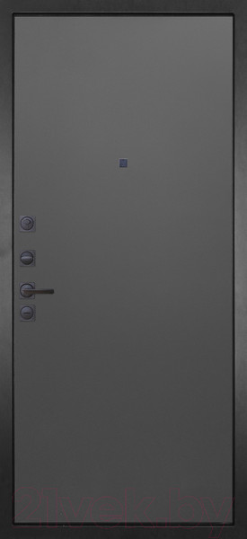 Изображение товара Входная дверь ГРАНИТ Шторм 77 графит нубук (86x205, левая)