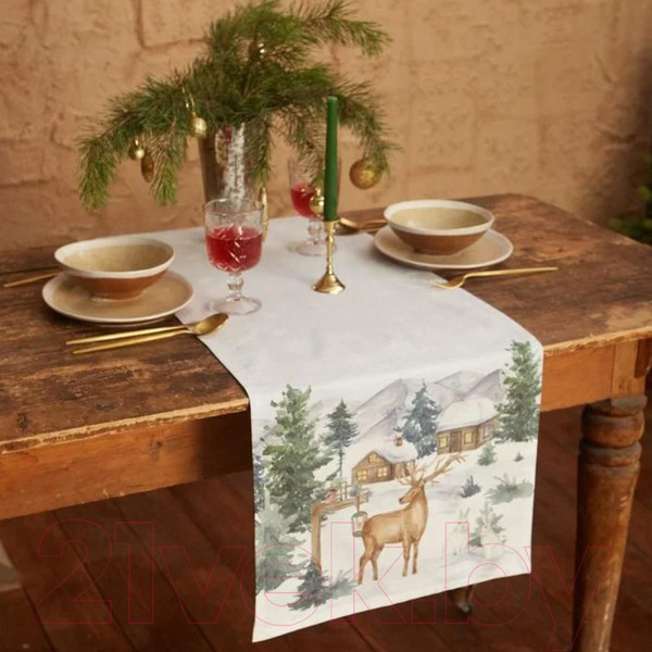 Изображение товара Дорожка на стол Этель Forest Animals / 7346929 (40x147)