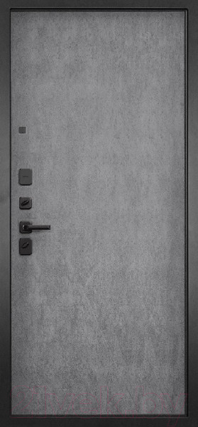 Изображение товара Входная дверь ГРАНИТ Шторм 77-1 бетон невский (96x207, левая)