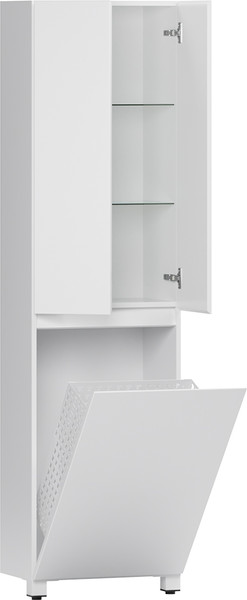 Изображение товара Шкаф для ванной Belux Неаполь П 50 К (1, белый глянцевый)