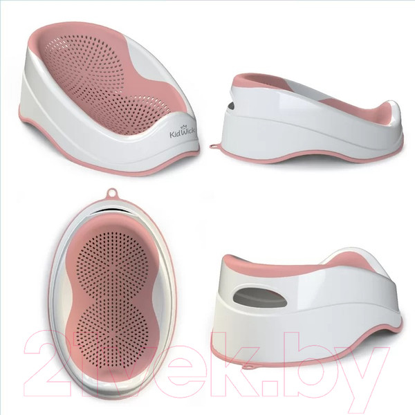Изображение товара Горка для купания Kidwick Дельфин / KW290300 (белый/темно-розовый)