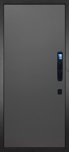 Изображение товара Входная дверь ГРАНИТ Пиано Смарт 77 графит нубук (96x207, правая)