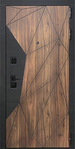Изображение товара Входная дверь ГРАНИТ Континент 77 графит нубук (96x207, правая)