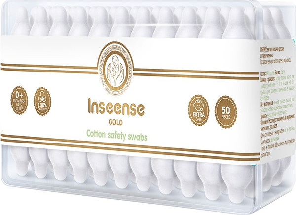 Изображение товара Ватные палочки Inseense С ограничителем / Ins50pa/M5К (5x50шт)