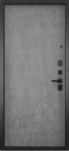 Изображение товара Входная дверь ГРАНИТ Континент 77-1 бетон невский (96x207, правая)