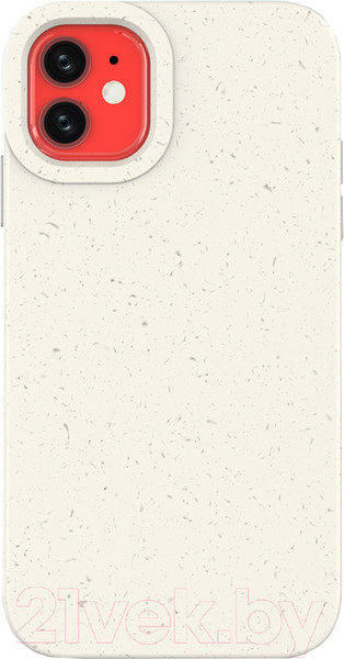 Изображение товара Чехол-накладка Case Recycle для iPhone 12 (белый матовый)