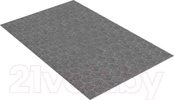 Изображение товара Коврик грязезащитный Shahintex Практик Соты антискользящий 60x90 / 839384 (серый 01)