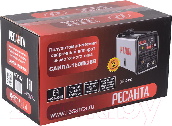 Изображение товара Полуавтомат сварочный Ресанта САИПА-160П/26В (65/142)