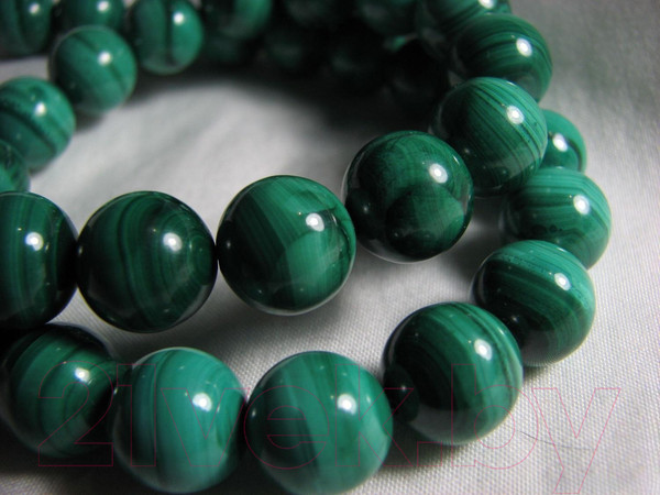 Изображение товара Браслет Wolves Элитный Малахит Редкий Австралийский 40652 (р.17)