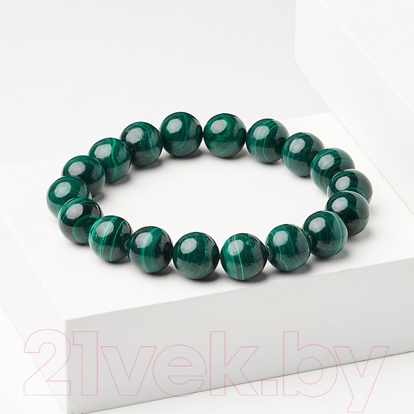 Изображение товара Браслет Wolves Элитный Малахит Редкий Австралийский 40657 (р.22)