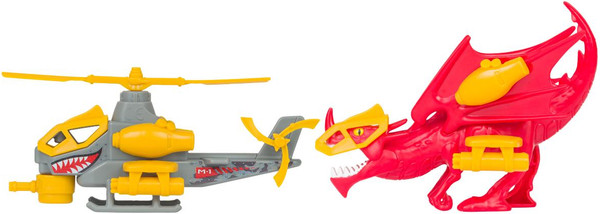 Изображение товара Вертолет игрушечный Nikko Snap'n Play Красный дракон vs серый ветолет / 20301