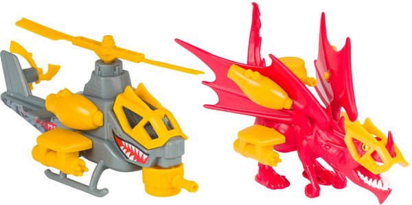 Изображение товара Вертолет игрушечный Nikko Snap'n Play Красный дракон vs серый ветолет / 20301